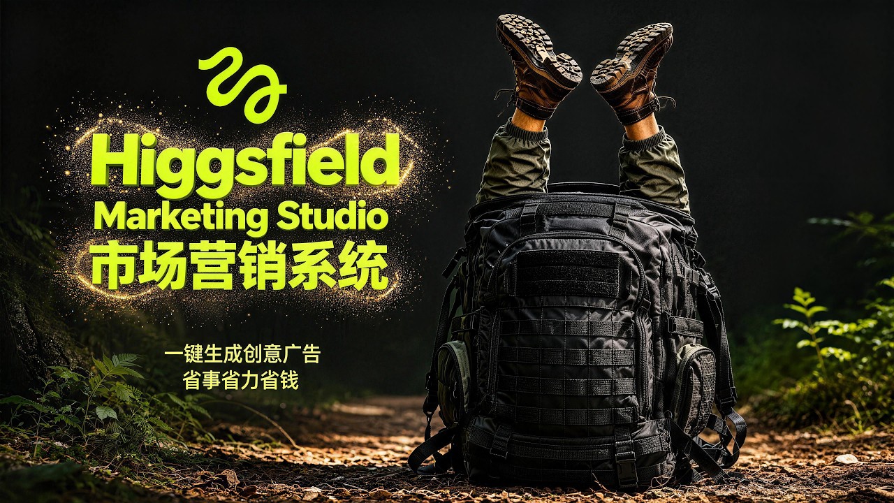 Higgsfield Marketing Studio 市场营销系统详解｜一键生成创意广告，省去10000成本！