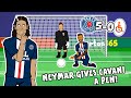💙Neymar LOVES Cavani!💙 (PSG vs Galatasary 5-0 Penalty Parody Goals Highlights)