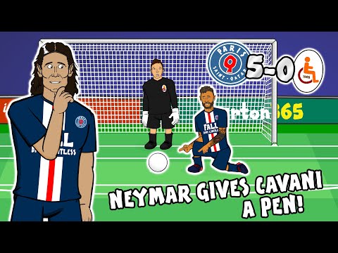 💙Neymar LOVES Cavani!💙 (PSG vs Galatasary 5-0 Penalty Parody Goals Highlights)