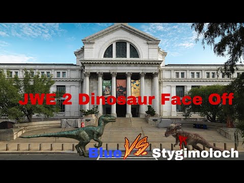 JWE 2 Dinosaur Face Off Blue vs Stygimoloch 2023