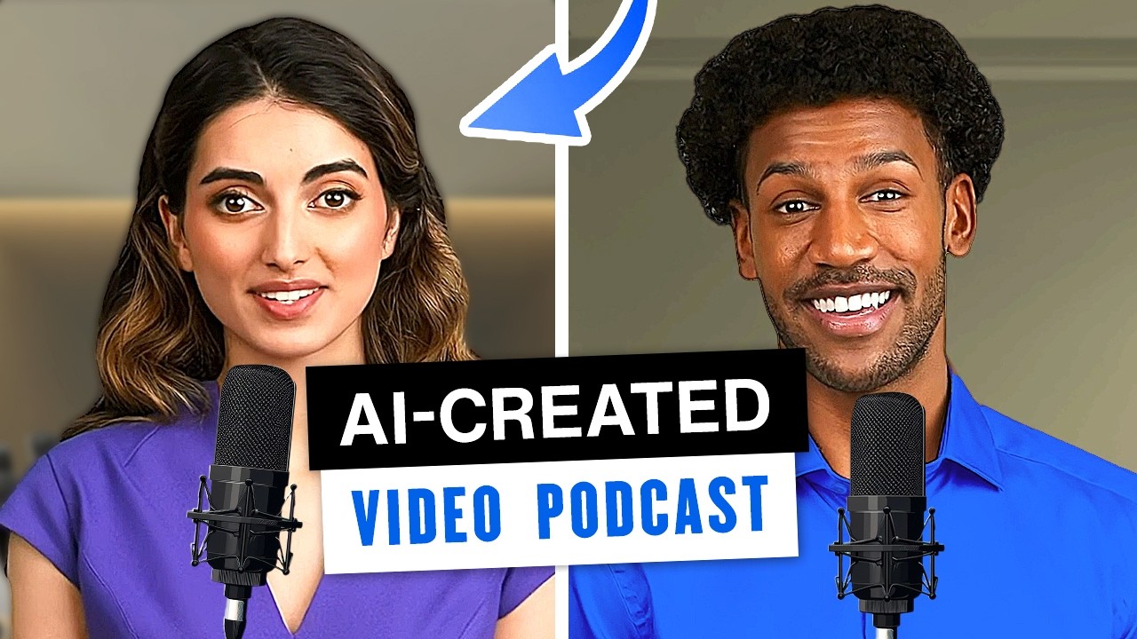 How To Make Realistic Video Podcasts FAST With NotebookLM