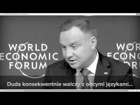Duda konsekwentnie walczy z językami obcymi 