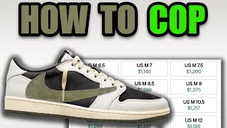 How To Get The TRAVIS SCOTT Jordan 1 Low Olive For RETAIL