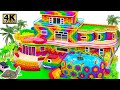 How To Make Rainbow ECO House Has Amazing Tortoise Pond For Turtle From Magnetic Balls
