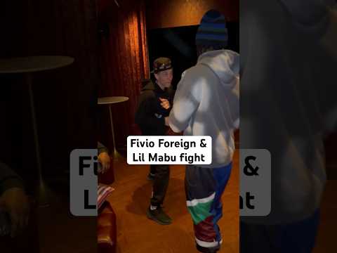 Fivio Foreign & Lil Mabu have a fight in the club last night #fivioforeign #lilmabu #fight #shorts