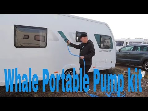 Cleaning the Caravan with the Whale Portable Pump Kit