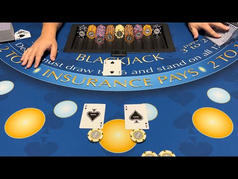 Blackjack | $300,000 Buy In | EPIC High Stakes Session! SPLITTING ACES FOR OVER $100,000 BET!