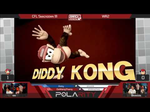 CFL Smackdown 111 WiiU - Kiki (DIddy Kong) vs Brandon (Ness) - Winners R2