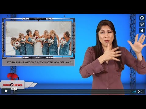 Storm turns wedding into winter wonderland (ASL - 10.2.19)
