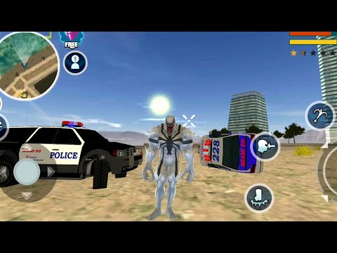 Venom Rope Hero Vegas Crime City | Venom in Crime Simulator Games - Best Android GamePlay HD