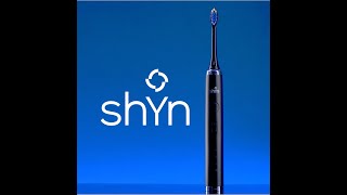 Shyn Sonic Rechargeable Electric Toothbrush with Assorted Brush Heads, Charger & Travel Case (Midnight Black)