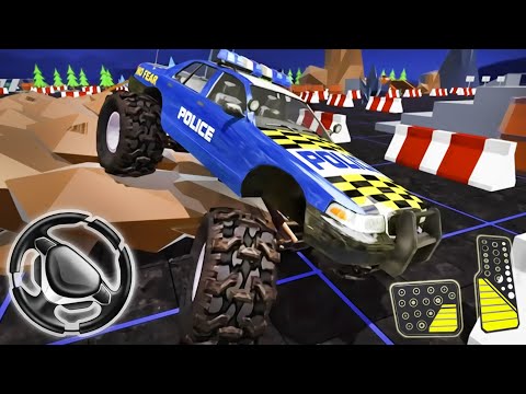 Monster Truck Driving Simulator - Offroad Police Truck Driver | Android ameplay