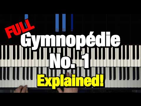 HOW TO PLAY - Erik Satie - "Gymnopédie No. 1" - EASY PIANO TUTORIAL LESSON (COMPLETE)