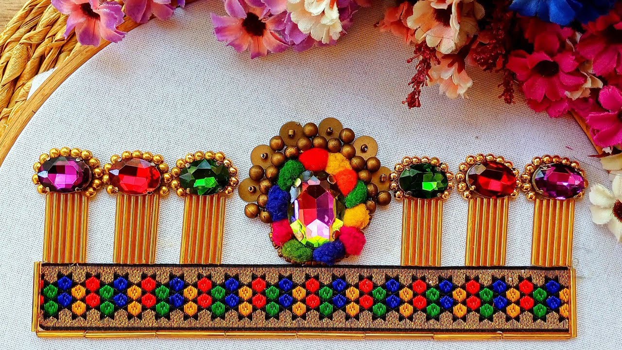 Let's work together an example of Indian embroidery. 🌹🌹🌹#diy