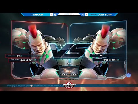 Joey Fury vs Anakin Jack7 Mirror Match Evo 2023 Vegas Tekken 7 Losers Top 24