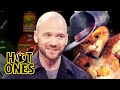 Puss In Boots Can T Feel His Tail While Eating Spicy Wings Hot Ones