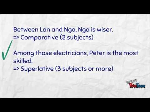 [FreE1] Common mistakes when using comparative and superlative