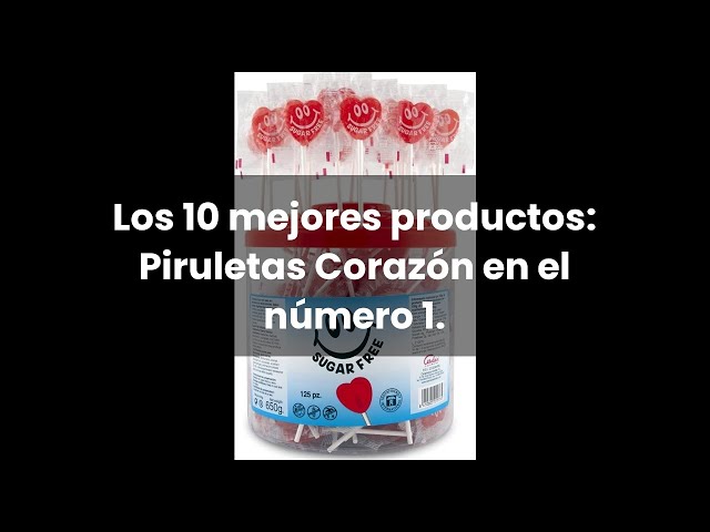 Vídeo relacionado con Caramelos Cerdán - Piruletas Mini Corazón | Bolsa de 100 Uds | Sabor Fresa, Cola, Manzana, Limón | Caramelo Duro con Palo sin Gluten ni Alérgenos | Ideal para Fiestas, San Valentín y Cumpleaños.