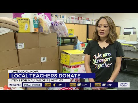 Las Vegas teachers give back to Maui after wildfires