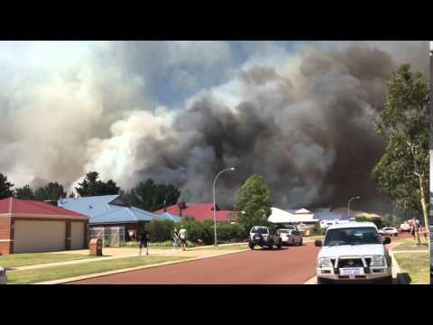 Bush fire in Ellenbrook
