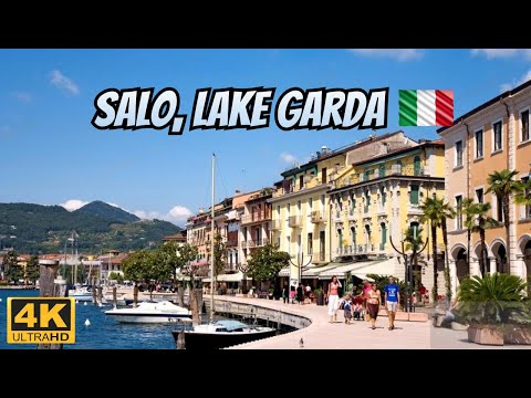 A Magical Italian Town Besides a Beautiful Lake - Salo, Lake Garda - Walking Tour | 4K