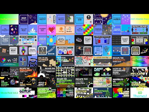 3tothe7thpower's 2021 Marble Race Movie Pack Vol.3