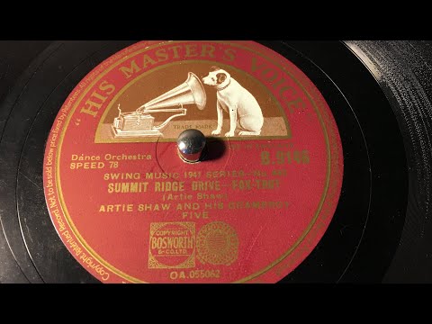 Artie Shaw - Summit Ridge Drive - 78 rpm - HMV B9146