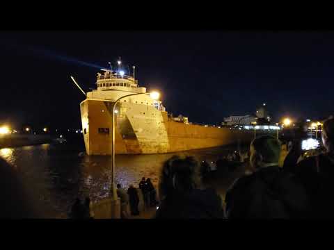The Massive Philip R. Clarke passes under the Duluth lift bridge