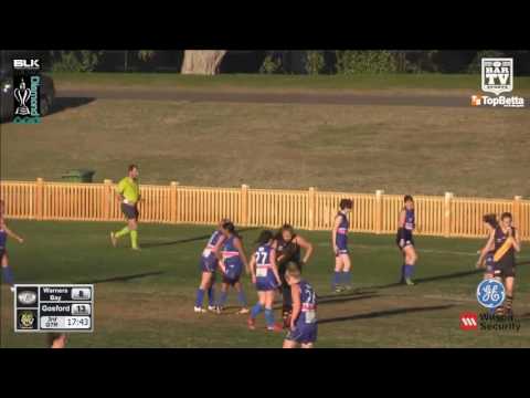 2016 GE Womens BDAFL   Warners Bay v Gosford Highlights