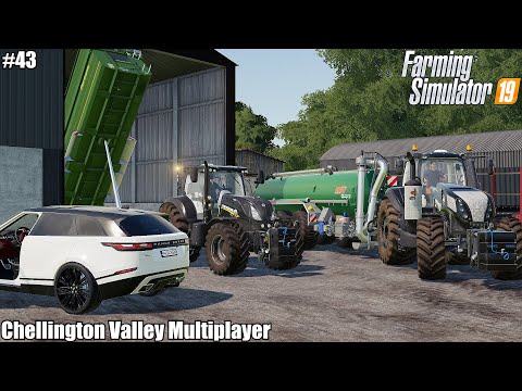 🇬🇧 Spreading Slurry, Harvesting Corn 🌽, Feeding 🐄🐏 │Chellington Valley Season🌦️🌡️│FS 19│Timelapse#43