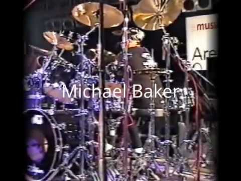 Michael Baker USA Drummer with Jerry Watts (Bass) in EUROPE