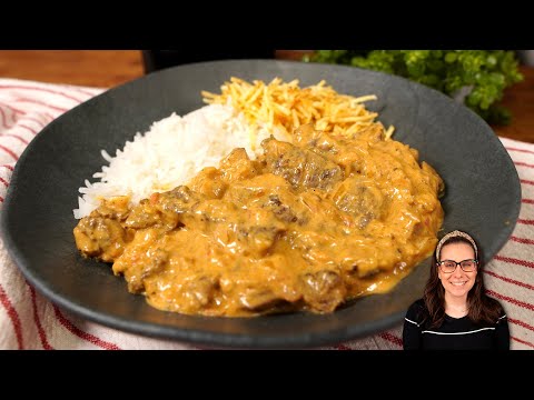 BEEF STROGONOFF THE BEST RECIPE I'VE EVER MADE! SECRETS AND TIPS!