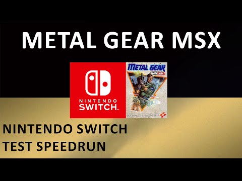 Metal Gear MSX Any% - Nintendo Switch Speedrun