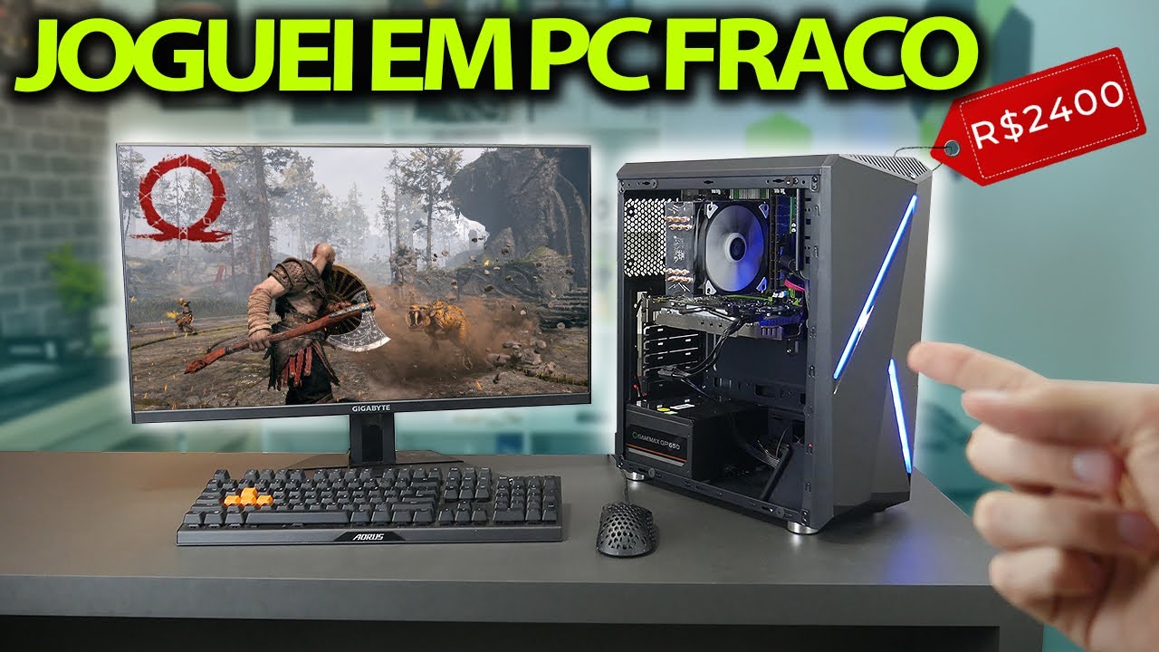 GOD OF WAR NO PC: TESTEI NO PC BARATO CHINÊS DE R$2400, SERÁ QUE RODA LEGAL?