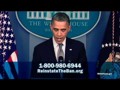 Re-Instate the Assault Weapons Ban Commercial - Sign the Petition