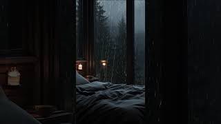 Cozy Autumn Evening 🍂 Crackling Fireplace & Gentle Rain Sounds for Relaxation, Sleep & Study