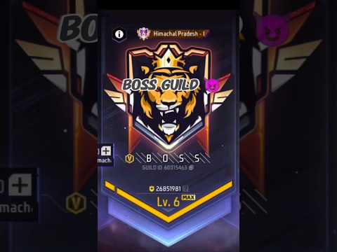 BOSS GUILD 😈 THANK YOU ALL GUILD MEMBERS 🔥#freefire #shots #guild