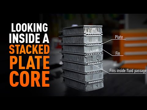 What's inside a stacked plate transmission cooler?