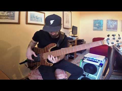 Giant Steps - John Coltrane solo on bass guitar