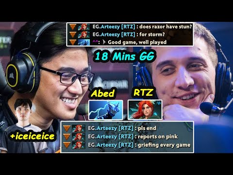 Abed vs Arteezy | Another one Steal Role 18 Mins GG Dota 2 Server NA Ranked