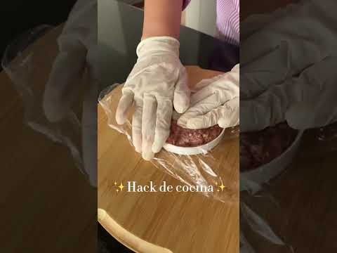 Fácil idea para hacer tus hamburguesa🍔     #hacks #hamburguesas #tipsdecocina #carnemolida
