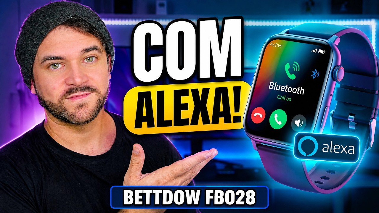 Miniatura da avaliação em vídeo de Blackview Relógio Inteligente Masculino 1.91'' Bluetooth Prata