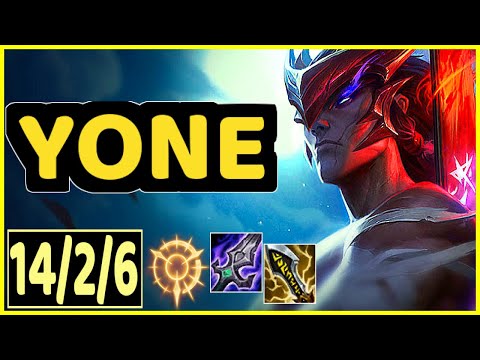 YONE VS ZED - 14/2/6 KDA MID GAMEPLAY