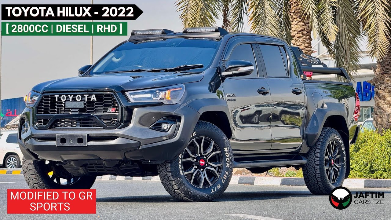 تويوتا هيلوكس GR SPORTS KIT MODIFIED | LATEST SPORTS BAR | RHD | 2.8L DIESEL ENGINE | AUTOMATIC TRANSMISSION | 202 video