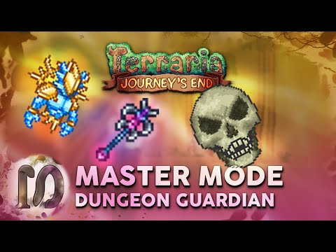 MASTER MODE DUNGEON GUARDIAN vs Blade Staff - Terraria 1.4 Journey's End - FAST KILL