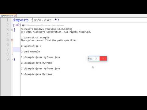 How to Create Frame in Java AWT Hindi