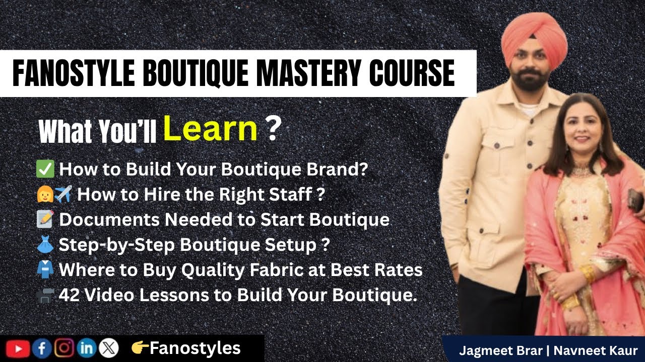Watch Fanostyle Boutique Mastery Course