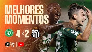 MELHORES MOMENTOS: CHAPECOENSE 4 X 2 SANTOS | BRASILEIRÃO 2026 | 1ª RODADA