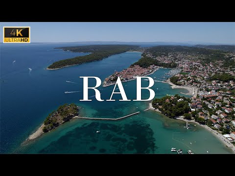 🌴 Ambient Drone Video - Rab Island - Croatia 🌴 4K Video and Drone Footage