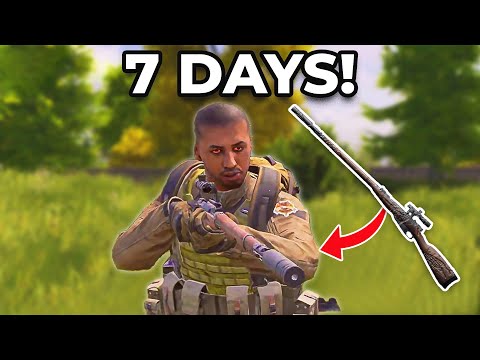 I Survived 7 Days in Arena Breakout Using Only MOSIN (Brutal)💔